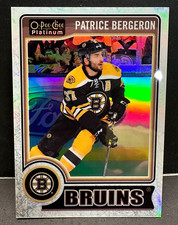 Patrice Bergeron 2014-15 O-Pee-Chee Platinum White Ice #101 Ser #d /199 Bruins
