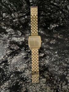 Nixon McFly The Time Tracker Gold Quartz Stainless Mens Watch