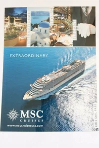 Vintage MSC Cruise Lines Poster Extraordinary Ship 18" x 24" Travel Tourism - Picture 1 of 6