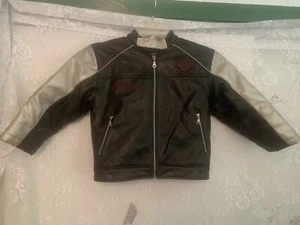 Authentic Harley Davidson Faux Leather Kids Jacket, 6 - Picture 1 of 3