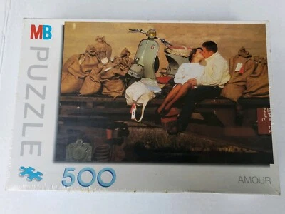 Vintage 1994 Hasbro Milton Bradley "Amour" Love Romance 500 Piece Puzzle New - Image 1 of 3
