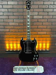 2022 Gibson SG Standard Electric Guitar Ebony - Demo Shop - w/ Gibson DLX Gig... - Picture 1 of 10