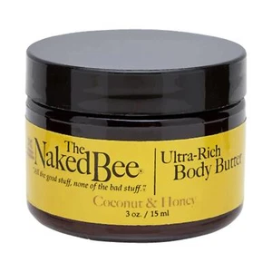 Body Butter Moisturiser Cream Ultra Rich The Naked Bee Coconut Honey Oil 15ml - Picture 1 of 5
