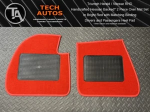 Triumph Herald Handmade to Order Tufted Deep Pile Over Mat Set - Picture 1 of 8