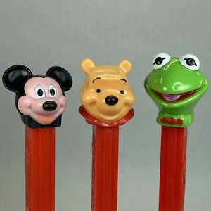 Disney Mickey Mouse, Winnie the Pooh Kermit the Frog Clásicos Retirados PEZ Sin Usar - Imagen 1 de 12