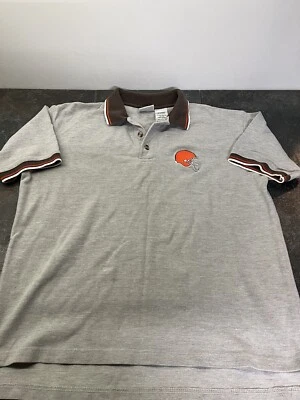 Camisa Polo Cleveland Browns Para Hombre Grande De Colección Años 90 Bordado Logo NFL Foto 1 de 4
