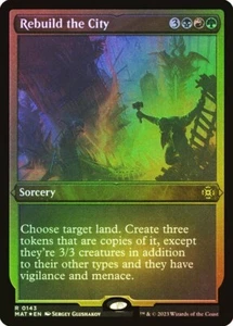 Rebuild the City FOIL ETCHED - 0143 - Rare - Aftermath MAT MTG - Picture 1 of 1