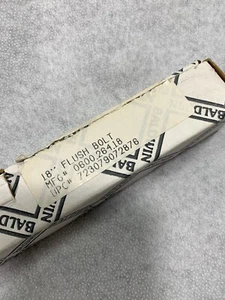 Baldwin 0600.264.18  Chrome Solid Brass Flush Bolt 18 Inch Rod For Double Doors - Picture 1 of 10