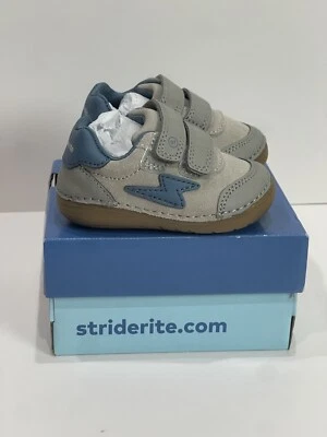 Zapatilla deportiva Stride Rite 3W 3 ancha para niños pequeños Rhett azul atlético 6-9 meses gratis Foto 1 de 4