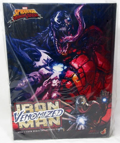 Hot Toys Marvel AC04 Spider-Man Venomized Iron Man 1/6 12" Figure New Cover