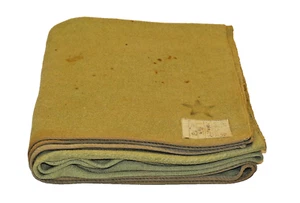 WW2 Japanese Army Wool Blanket 1942 Showa Military Equipment 154 x 189cm - Picture 1 of 21