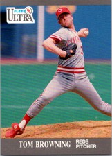 Tom Browning 1991 Fleer Ultra #89 Baseball Card