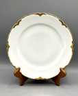 Antique Oscar & Edgar Gutherz Austria Porcelain Luncheon Plate Gold Trim