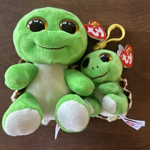 TY Beanie Boos - TURBO the Turtle 6” Plush Stuffed Animal Plus Clip - Picture 1 of 3