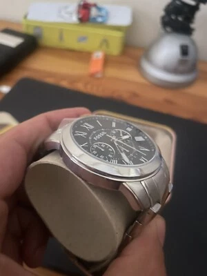 Fossil Neutra Chronograph 44mm Cassa Argento Stainless Steel, Cinturino Argento - Immagine 1 di 3