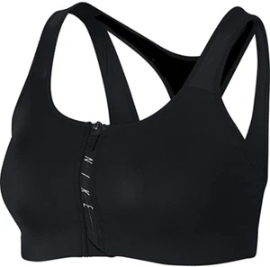 NEW! Nike [XS] Women's SHAPE Padded Zip Sports/Yoga Bra, Black, AT4294-011 - Picture 1 of 3