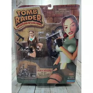 Tomb Raider Adventures of Lara Croft Street Assault Motorbike 1999 Playmates - Picture 1 of 7