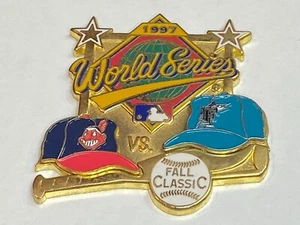 Cleveland Indians Game Day Anstecknadel 1997 World Series vs Florida Miami Marlins - Bild 1 von 2