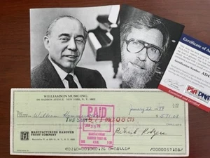 RICHARD RODGERS SIGNED CHECK, AMERICAN COMPOSER, OKLAHOMA, HAMMERSTEIN, BROADWAY - Picture 1 of 1