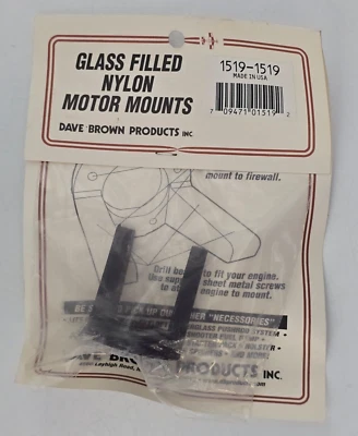 Dave Brown Products Glass Filled Nylon Engine Mounts 1519-1519 RC Part NEW - Image 1 of 3