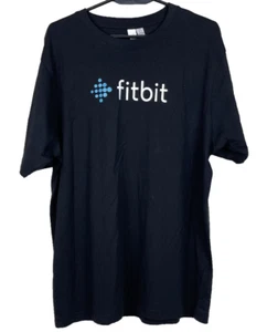 FITBIT T-Shirt Unisex Black 100% Cotton Graphic Logo Like New Size XL - Imagen 1 de 10