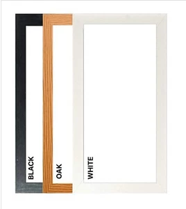 Black Panoramic Real Wood Picture Frame Photo Frame Poster Frame Acrylic Glass - Picture 1 of 6