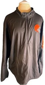 Cleveland Browns Nike NFL ON FIELD Apparel 1/4 zip Pullover Brown Men’s XL - Picture 1 of 8