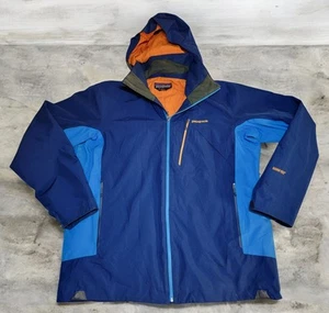 Patagonia Powder Bowl Jacke Herren XL blau/orange isoliert Kapuze Ski Gore-Tex - Bild 1 von 16