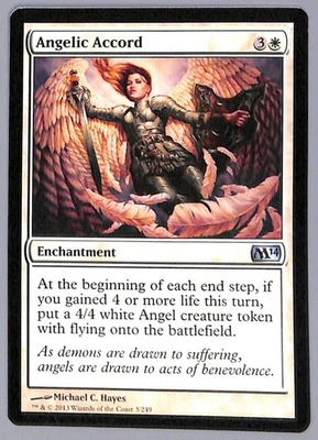 Angelic Accord - 3 - Core Set 2014 (M14) MTG LP - Image 1 of 2