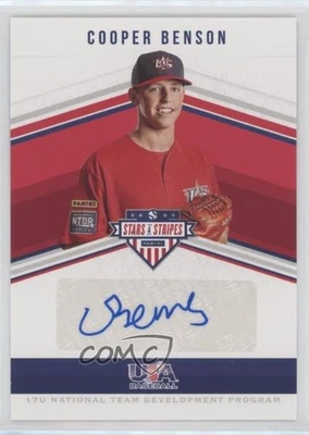 2018 Panini USA Baseball Stars & Stripes /184 Cooper Benson #SS-CO Auto - Image 1 of 2