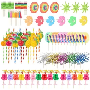 120 Stück Cocktail Deko, 3D Papier Cocktail Schirmchen, Cocktail Zubehör, G - Bild 1 von 10