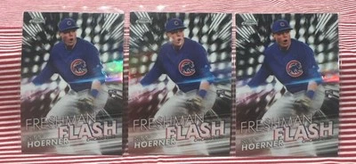2020 Topps Chrome Freshman Flash Nico Hoerner Rookie Cubs #FF-10 Lot 3 Cards - Image 1 of 2