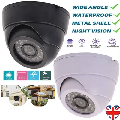 1080P 2.0MP 1200TVL CCTV DVR Seguridad Exterior AHD Domo DVR Cámara Visión Nocturna Reino Unido