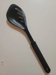 Calphalon Nylon Slotted Spoon 13.5" L Black Utensil Heat Resistant 400 Degrees - Picture 1 of 9