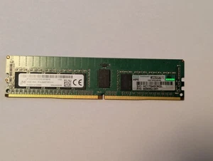 16GB 1RX4 DDR4 PC4-2400T-RC1-11 ECC Registered RDIMM RAM MTA18ASF2G72PZ-2G3B1IG - Picture 1 of 4