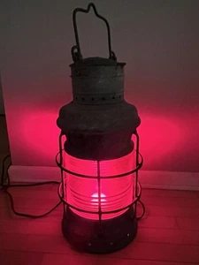 ⚓️RARE Vintage Perko MARINER Navigation Harbor Light Red Port + Ship- 24" Large - Picture 1 of 13