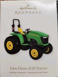Nuevo Hallmark Keepsake John Deere 4120 2012 tractor adorno de vacaciones - Imagen 1 de 6