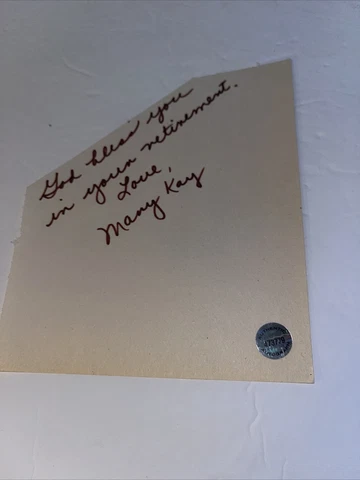 Mary Kay Ash￼ signed author CUT hologram COA Cosmetics Cover