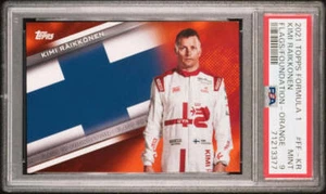 PSA 9 - /25 Kimi Raikkonen #FF-KM - Orange - 2021 Topps Formula 1 - Picture 1 of 2