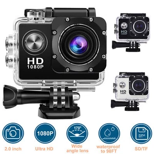 Full HD 1080P Action/Sport/Waterproof Camera Recorder DVR VGA Helmet Remote Kits - Picture 1 of 14