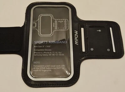 Cell Phone Exercise Armband Case holds variety of phones. Sportsband 14X7 Cm - Image 1 of 4