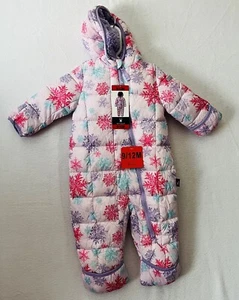 Spyder Toddler kids Girls Size 9/12 M Months Pink Plush Lining Snowsuit NWT new - Picture 1 of 11