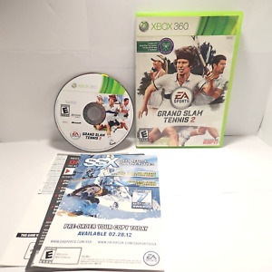 Grand Slam Tennis 2 Xbox 360 Game Complete CIB Disc Works Clean W/ Inserts