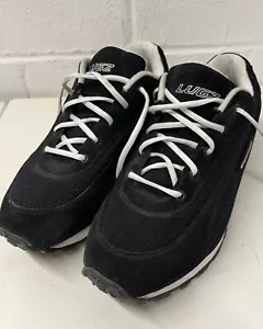 Lugz Mens Size 13 Changeover II Sneakers Black White Suede Leather Lace Up Shoes - Picture 1 of 12