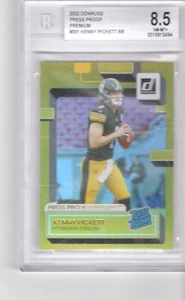 Donruss Gold Press Proof Premium 2022 Kenny Pickett radiocontrol novato BGS 8,5 - Imagen 1 de 2