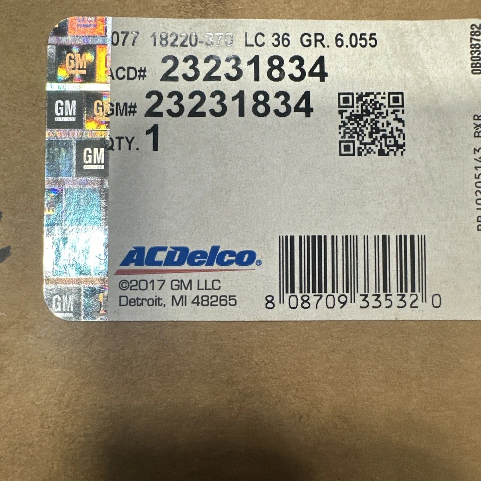 Conjunto Eje CV-Base Delantera Izquierda ACDelco GM Equipo Original 23231834 Foto 1 de 2