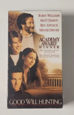 NEW SEALED 1997 Good Will Hunting VHS Robin Williams Matt Damon Miramax VTG US - Image 1 of 4