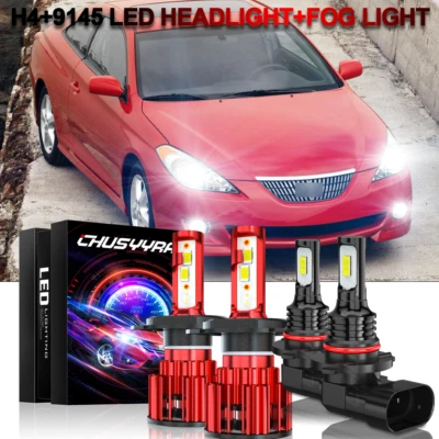 Combo 4X faros LED + bombillas antiniebla Fit Toyota Solara 1999-2001 6000K Foto 1 de 4