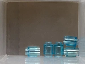 LEGO Parts - Trans Light Blue Brick 1 x 1 - No 3062b - QTY 5 - Picture 1 of 1