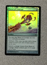 MTG MAGIC THE GATHERING BATON OF COURAGE 1X(FOIL) FIFTH DAWN - COMMON - LP